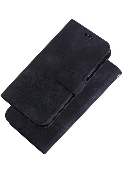 Xiaomi Redmi Not 13 Için Flip Case Pro 4g Kickstand Kabartma Lotus Çiçek (Yurt Dışından)