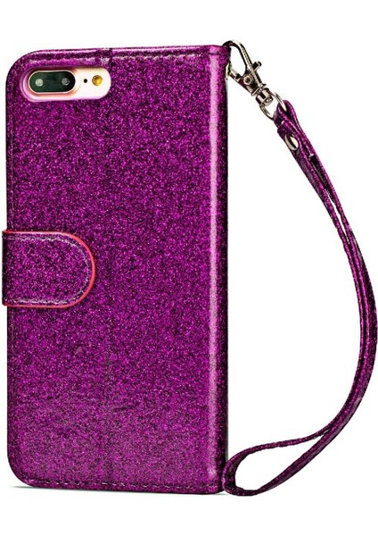 IPhone 7 Için Fermuar Cep Durumda Artı/iphone 8 Artı Bilek Kayışı Glitter Pu (Yurt Dışından)