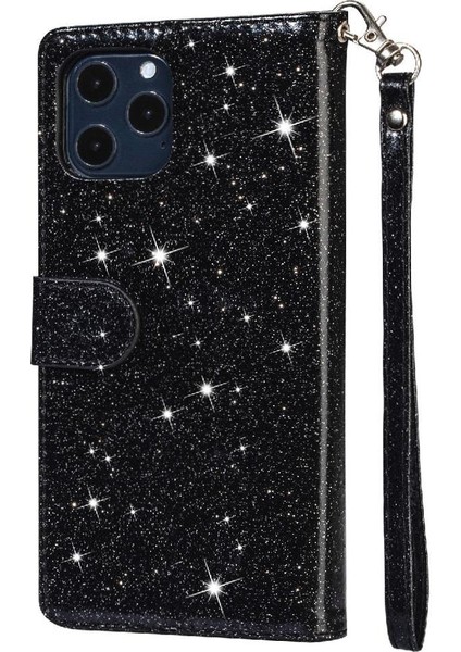 IPhone 12 Pro Max Pu Deri Manyetik Kapatma Için Fermuarlı Cebi Durumda (Yurt Dışından)