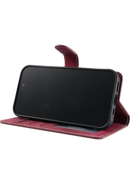 Xiaomi Redmi Not 10 Için Flip Case 4g Cüzdan Kart Yuvaları Bilek Kayışı Pu (Yurt Dışından)