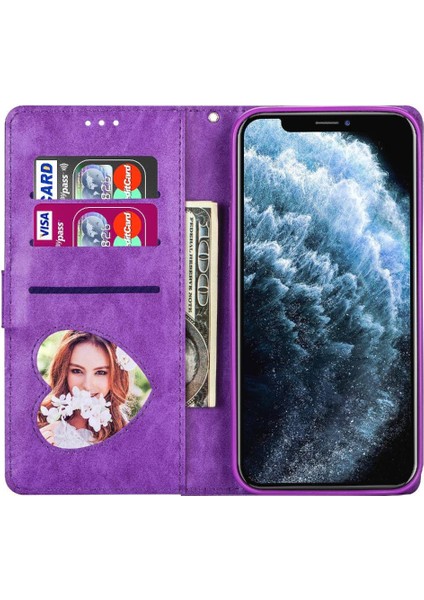 IPhone 12 Mini Pu Deri Manyetik Kapatma Bilek Için Fermuarlı Cebi Durumda (Yurt Dışından)