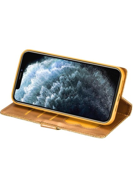 IPhone 11 Için Fermuar Cep Durumda Pro Max Pu Deri Bilek Kayışı Manyetik (Yurt Dışından)