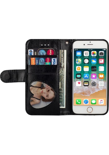 IPhone 7 Için Fermuar Cep Durumda/iphone 8 Bilek Kayışı Manyetik Kapatma Pu (Yurt Dışından)