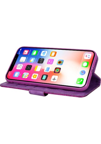 IPhone Xs Max Kart Tutucu Manyetik Kapatma Cüzdan Için Fermuarlı Cebi Durumda (Yurt Dışından) modelleri
