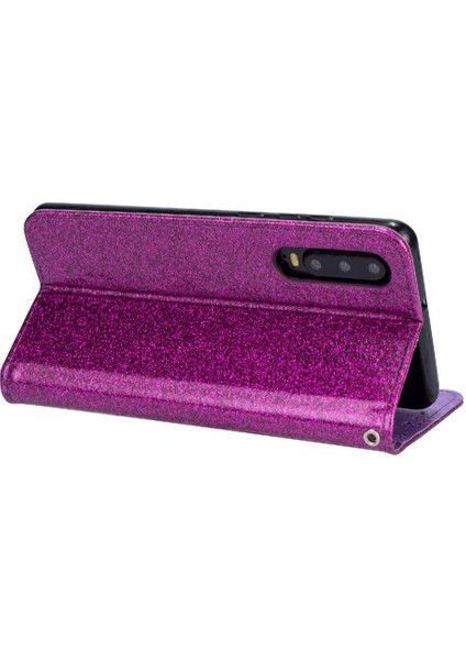Huawei P30 Pu Deri Glitter Cüzdan Kılıf Kartı Için Fermuarlı Cebi Durumda (Yurt Dışından) fırsatları