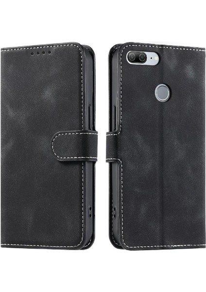 Huawei P Akıllı Manyetik Kickstand Bilek Kayışı Pu Deri Için Flip Case (Yurt Dışından)