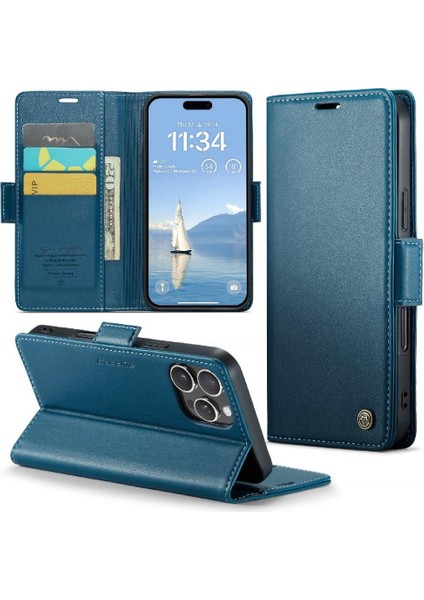 IPhone 16 Pro Max Anti Dolandırıcılık Darbeye Dayanıklı Durumda Kickstand (Yurt Dışından)