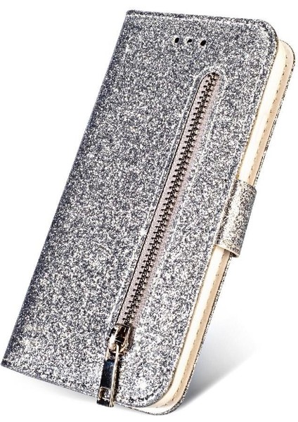 IPhone x Için Fermuarlı Cebi Durumda/iphone Xs Glitter Cüzdan Kılıf Kart Tutucu (Yurt Dışından) fiyatları