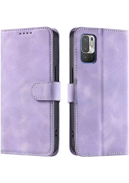 Xiaomi Redmi Not 10 Için Flip Case 5g Kickstand Manyetik Bilek Kayışı Pu (Yurt Dışından)