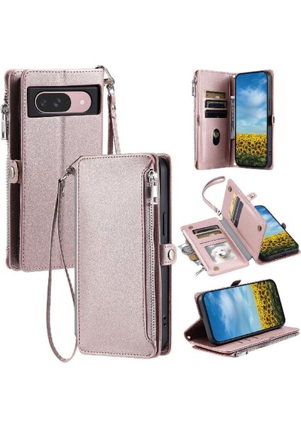 Google Piksel 7 Pro Durumda Cüzdan Rfıd Engelleme Uzun 9 Için Crossbody Durumda (Yurt Dışından)
