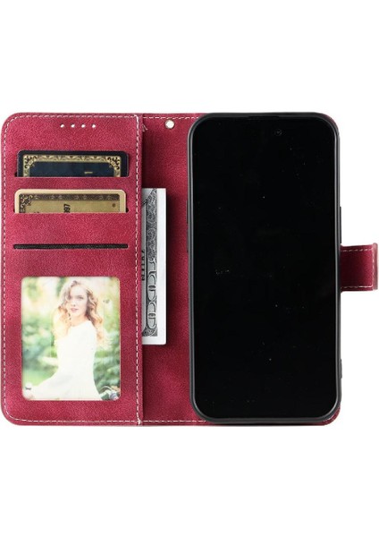 Samsung Galaxy Için Flip Case A52S 5g Manyetik Bilek Kayışı Kickstand Cüzdan (Yurt Dışından)