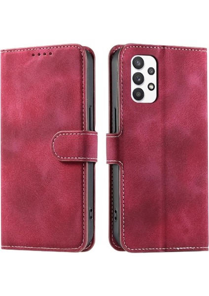 Samsung Galaxy Için Flip Case A52S 5g Manyetik Bilek Kayışı Kickstand Cüzdan (Yurt Dışından)