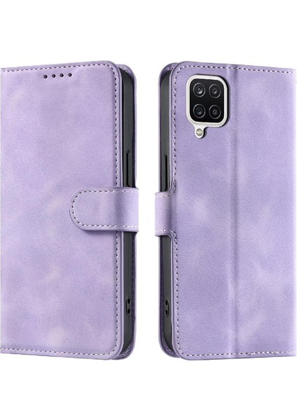 Samsung Galaxy A12 Için Flip Case Kickstand Bilek Kayışı Manyetik Cüzdan Pu (Yurt Dışından) indirimleri