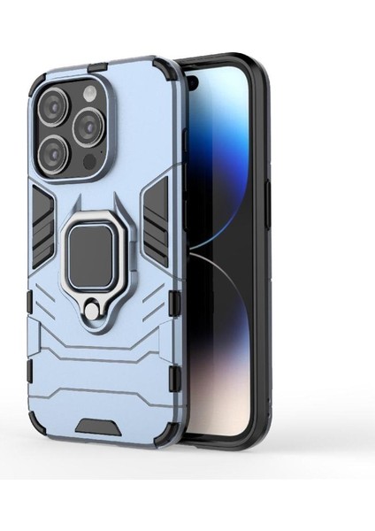 Halka Araba Dağı Kickstand Kılıf IPhone 15 Pro Darbeye Dayanıklı Metal Halka (Yurt Dışından)