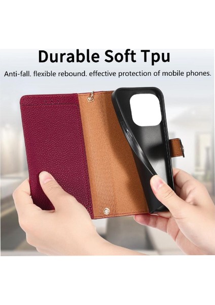 Xiaomi 14T Pro Fermuar Deri Kılıf Için Flip Case Aşk Cüzdan Darbeye (Yurt Dışından)