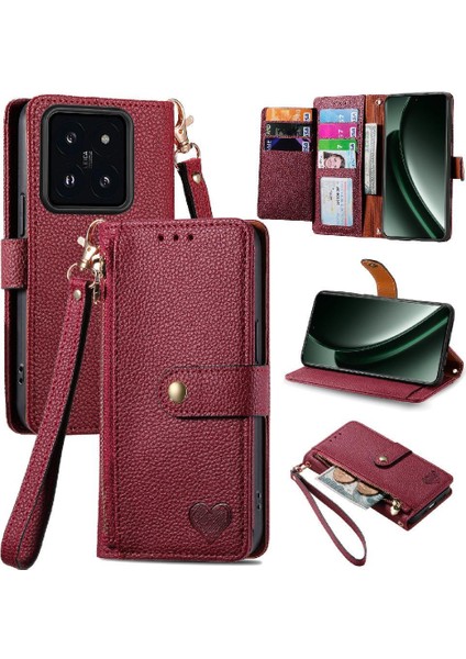 Xiaomi 14T Darbeye Fermuar Cüzdan Deri Kılıf Aşk Için Flip Case (Yurt Dışından) indirimleri
