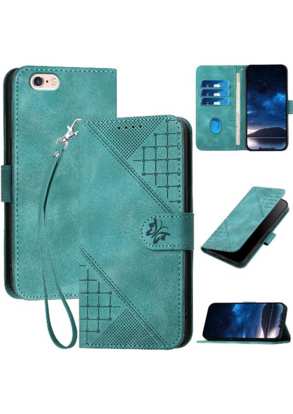 IPhone 6 Için Flip Case Artı/6s Artı Ayrılabilir ve Kabartmalı Kelebek (Yurt Dışından)