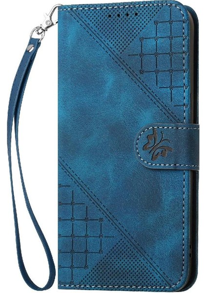 IPhone 12 Için Flip Case Pro Max ve Kredi Kartı Yuvası Kabartmalı Kelebek (Yurt Dışından)
