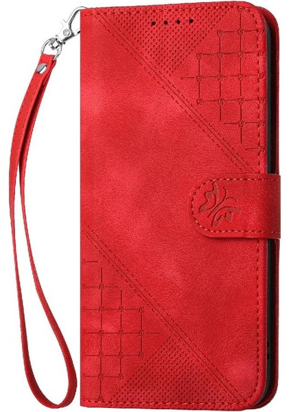 IPhone 12 Için Flip Case Pro Max ve Kredi Kartı Yuvası Kabartmalı Kelebek (Yurt Dışından)