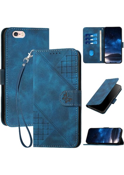IPhone 6 Için Flip Case Artı/6s Artı Ayrılabilir ve Kabartmalı Kelebek (Yurt Dışından)
