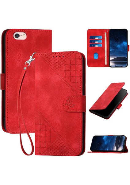 IPhone 6 Için Flip Case Artı/6s Artı Ayrılabilir ve Kabartmalı Kelebek (Yurt Dışından)