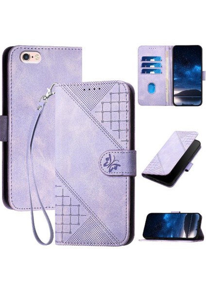 IPhone 6 Için Flip Case Artı/6s Artı Ayrılabilir ve Kabartmalı Kelebek (Yurt Dışından)