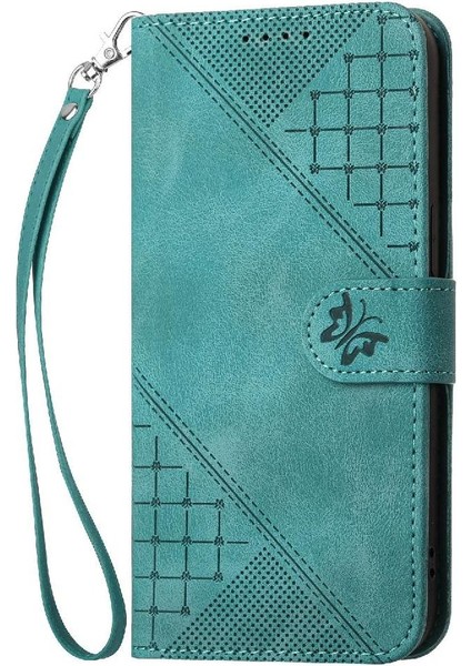 Ayrılabilir El ile IPhone 13 Pro Max Kabartmalı Kelebek Için Flip Case (Yurt Dışından)