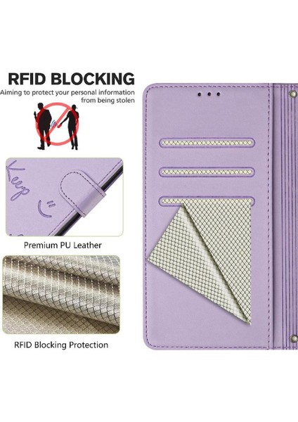 IPhone 12 Için Kılıf Pro Max Rfıd Engelleme Pu Deri Kart Tutucu Cüzdan (Yurt Dışından)