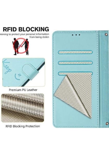 IPhone 12 Için Kılıf Pro Max Rfıd Engelleme Pu Deri Kart Tutucu Cüzdan (Yurt Dışından)