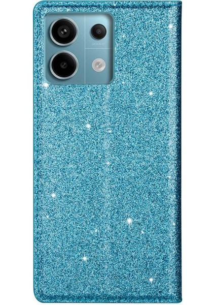 Xiaomi Redmi Not 13 Pro 4g Manyetik Kapatma Kartı Için Glitter Flip Case (Yurt Dışından)