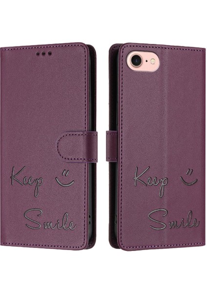 IPhone Se 2020/8/7 Flıp Kapak Kart Tutucu Cüzdan Pu Deri Rfıd (Yurt Dışından) modelleri