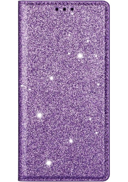 IPhone 16 Pro Max Manyetik Kapatma Flip Case Cüzdan Için Glitter Flip Case (Yurt Dışından)