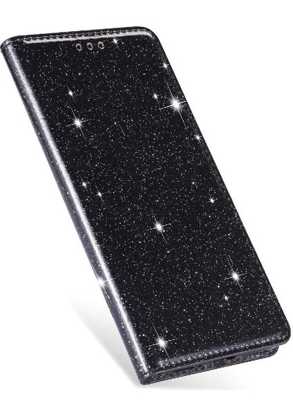 Xiaomi Redmi Not 13 Için Glitter Flip Case 4g Manyetik Kapatma Pu Deri (Yurt Dışından)