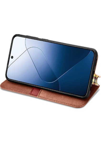 Xiaomi 14T Deri Kılıf Kapak Çevirin Cüzdan Fonksiyonu Moda (Yurt Dışından) modelleri