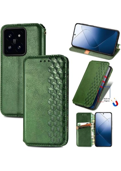 Xiaomi 14T Deri Kılıf Kapak Çevirin Cüzdan Fonksiyonu Moda (Yurt Dışından) indirimleri