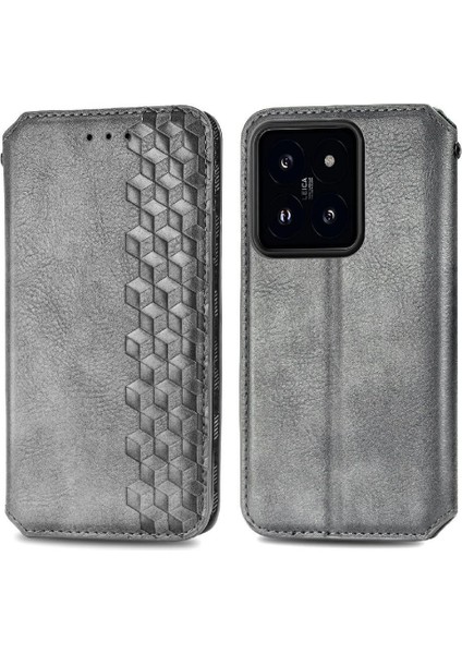 Xiaomi 14T Deri Kılıf Kapak Çevirin Cüzdan Fonksiyonu Moda (Yurt Dışından)