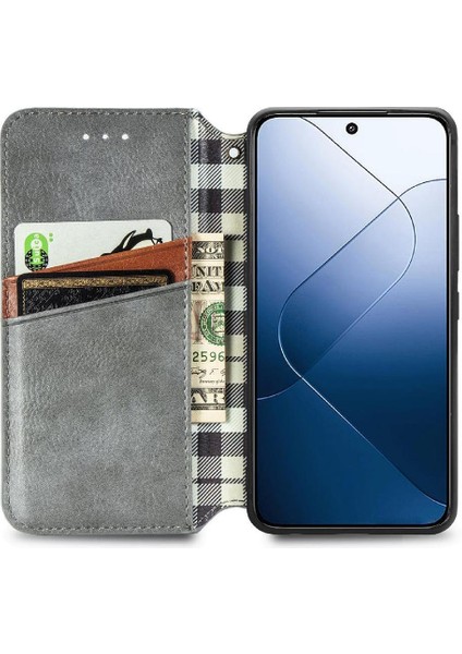 Xiaomi 14T Deri Kılıf Kapak Çevirin Cüzdan Fonksiyonu Moda (Yurt Dışından) fırsatları