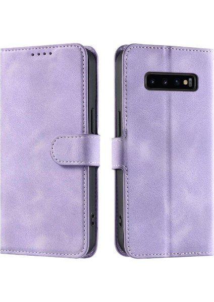 Samsung Galaxy S10 Bilek Kayışı Manyetik Cüzdan Kart Yuvaları Pu Için Flip Case (Yurt Dışından) indirimleri