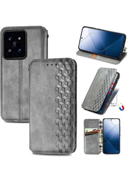 Xiaomi 14T Pro Flip Kapak Kılıf Için Kılıf Zarif Iş Moda (Yurt Dışından)