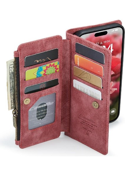 IPhone 16 Artı Kart Kartı ile Sürücüler Lisans Kartı Yuvaları Için Caseme Durumda (Yurt Dışından)