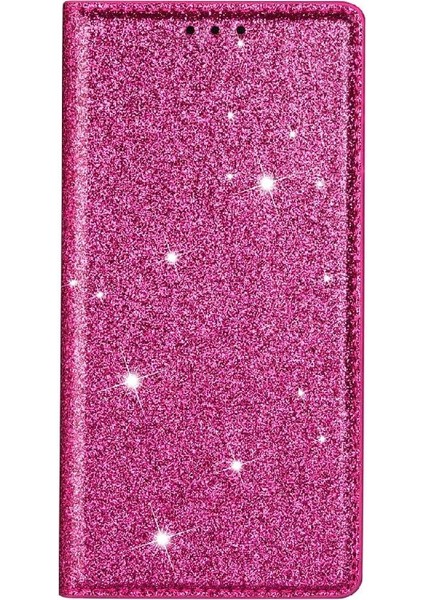 IPhone 15 Için Glitter Flip Case Artı Kart Tutucu Flip Case Cüzdan Pu (Yurt Dışından)