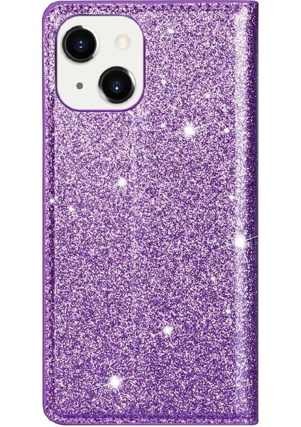 IPhone 14 Için Glitter Flip Case Pu Deri Kart Tutucu Manyetik Kapatma (Yurt Dışından) fiyatları