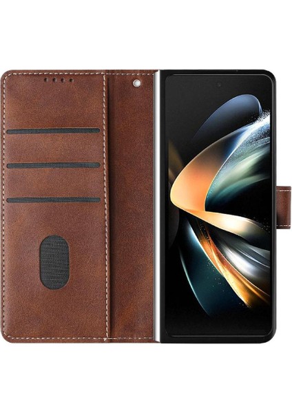 Samsung Galaxy Z Için Flip Case Kart ile Toka Saf Renk ile 6 5g Kat (Yurt Dışından)