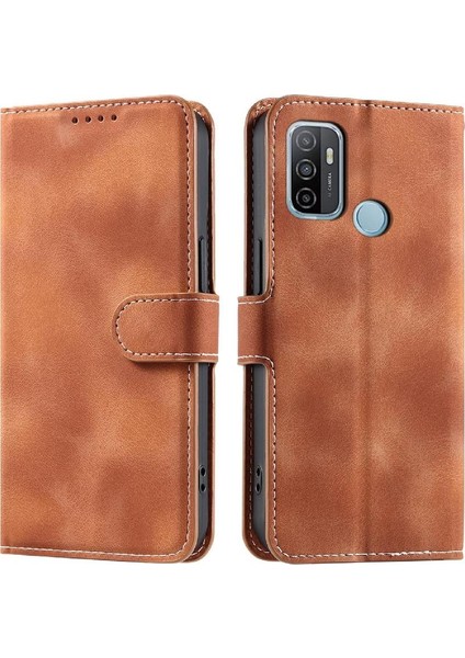 MY Boutique1 Oppo A53 2020 Için Flip Case Manyetik Bilek Kayışı Kickstand Cüzdan Kart Pu (Yurt Dışından)