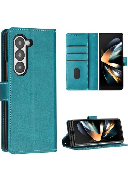 Samsung Galaxy Z Için Flip Case Kart ile Toka Saf Renk ile 6 5g Kat (Yurt Dışından)