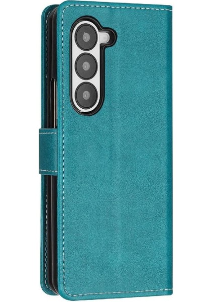 Samsung Galaxy Z Için Flip Case Kart ile Toka Saf Renk ile 6 5g Kat (Yurt Dışından)