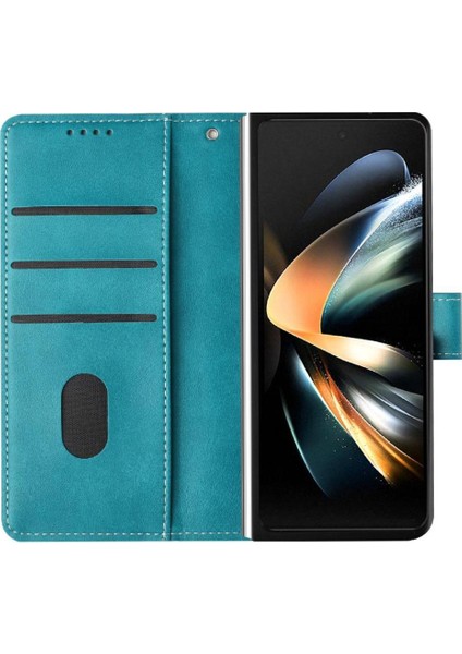 Samsung Galaxy Z Için Flip Case Kart ile Toka Saf Renk ile 6 5g Kat (Yurt Dışından)
