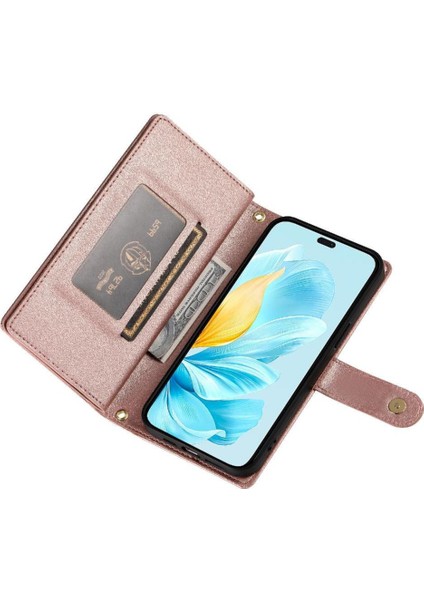 Onur Için Flip Case 200 Lite Standı Cüzdan Crossbody Kayış Iş (Yurt Dışından)