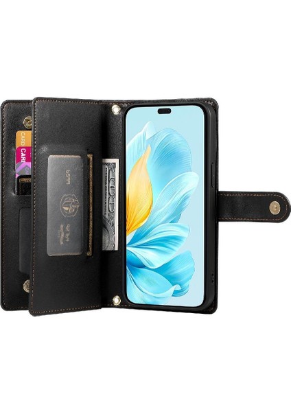 Onur Için Flip Case 200 Lite Standı Cüzdan Crossbody Kayış Iş (Yurt Dışından)