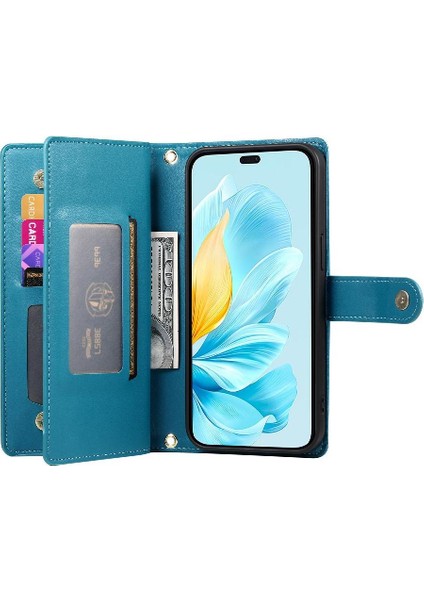 Onur Için Flip Case 200 Lite Standı Cüzdan Crossbody Kayış Iş (Yurt Dışından)